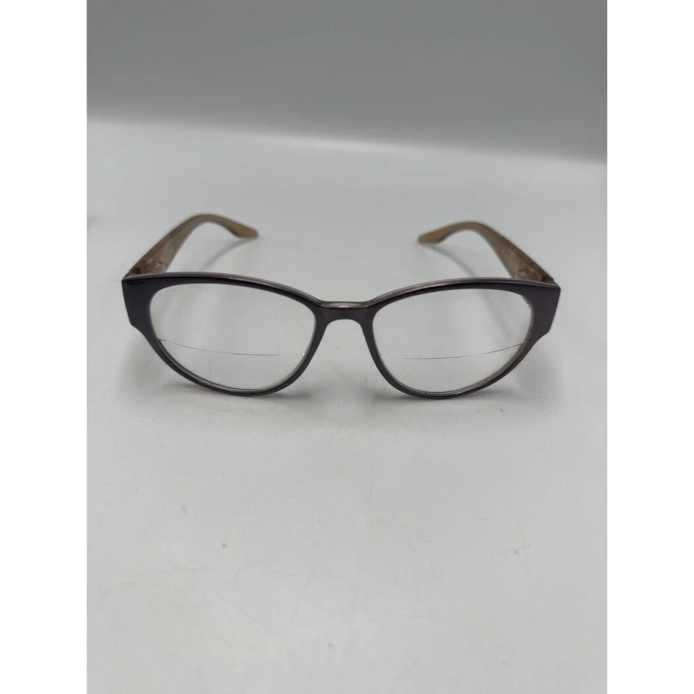 Joy Mangano Purple Gold Reading Glasses Frames +2.00 Bifocal See the Joy in Life